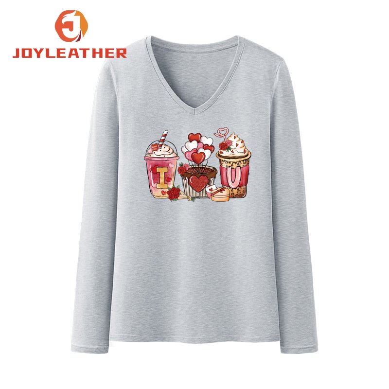 The new Valentine's Day couple costumes high elasticity and washable custom heat transfers designs for t shirts