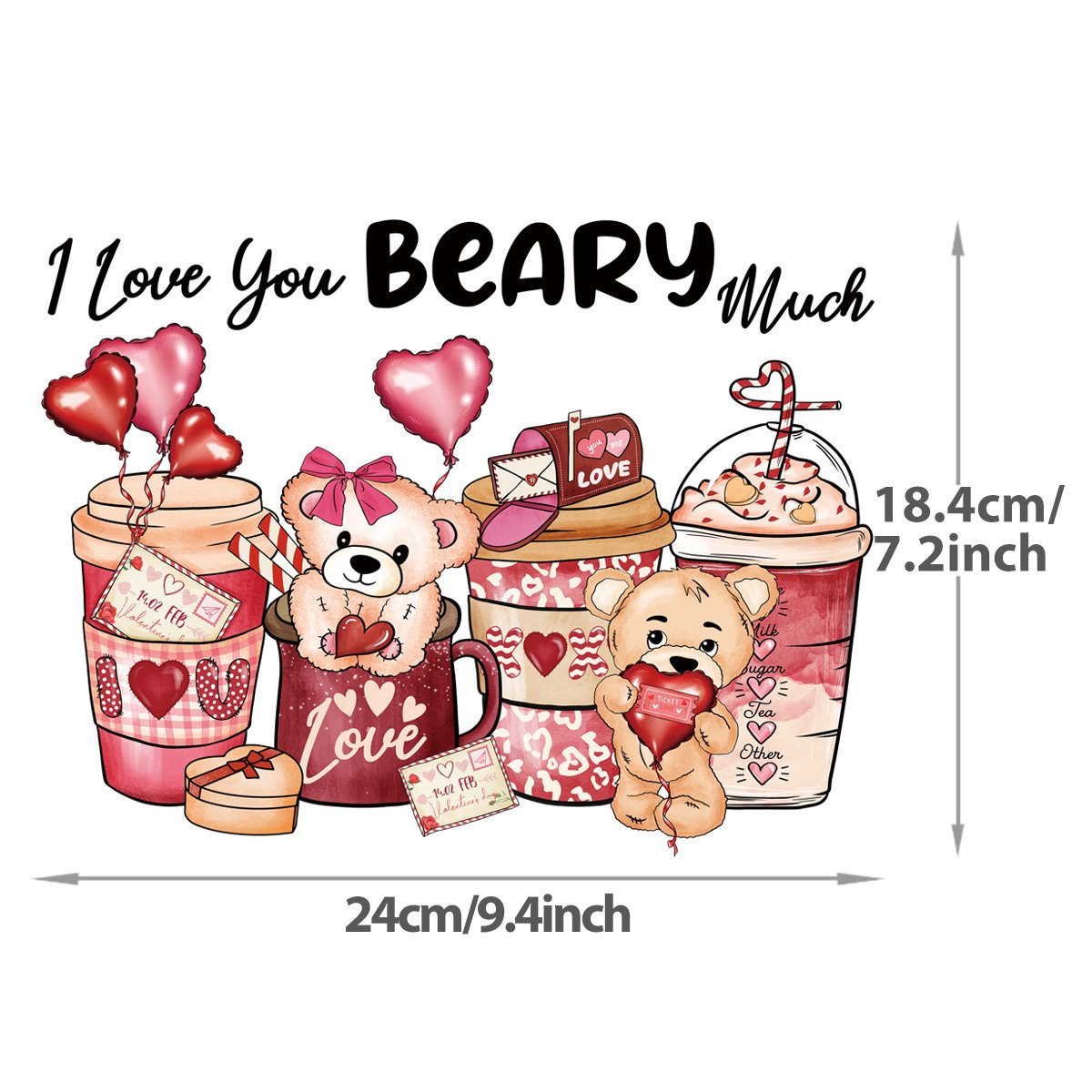 The new Valentine's Day couple costumes high elasticity and washable custom heat transfers designs for t shirts