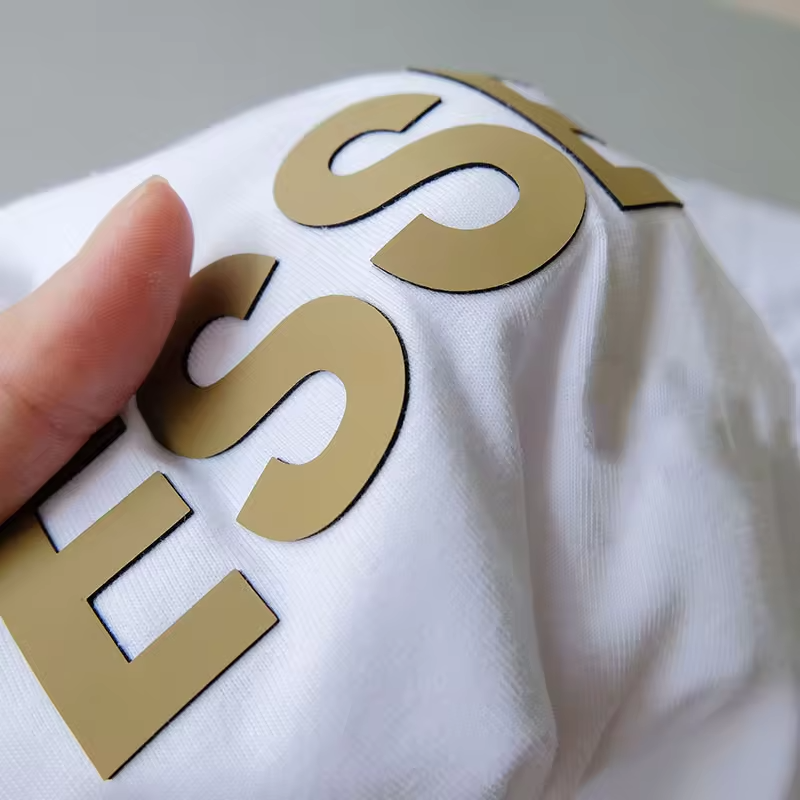 Custom Iron On Heat Press 3D Silicone Heat Transfer Printing Garment Label Silicon Sticker Logo For T-Shirt