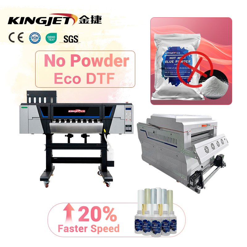 Kingjet powderless dtf printer PET Transfer Film Heat Transfer Digital Transfer Printing Machine 60cm DTF Printer