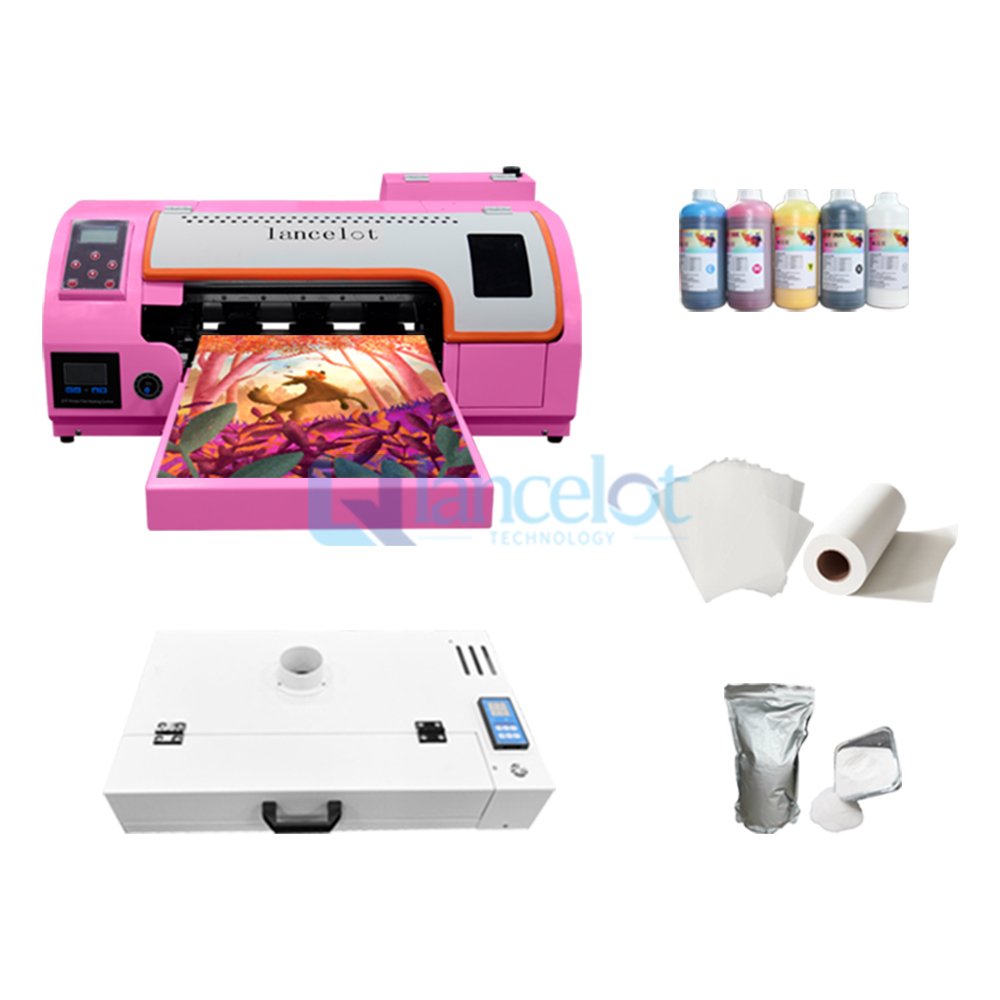 dtf heat transfer custom stickers for t shirts digital inkjet a3 100% new dtf printer F1080(xp600) with ink mixing / circulation