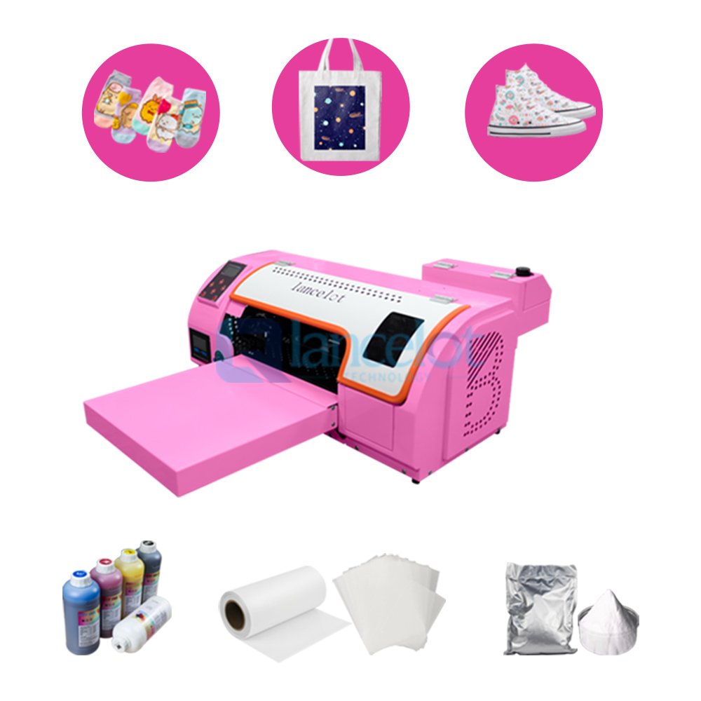 dtf heat transfer custom stickers for t shirts digital inkjet a3 100% new dtf printer F1080(xp600) with ink mixing / circulation