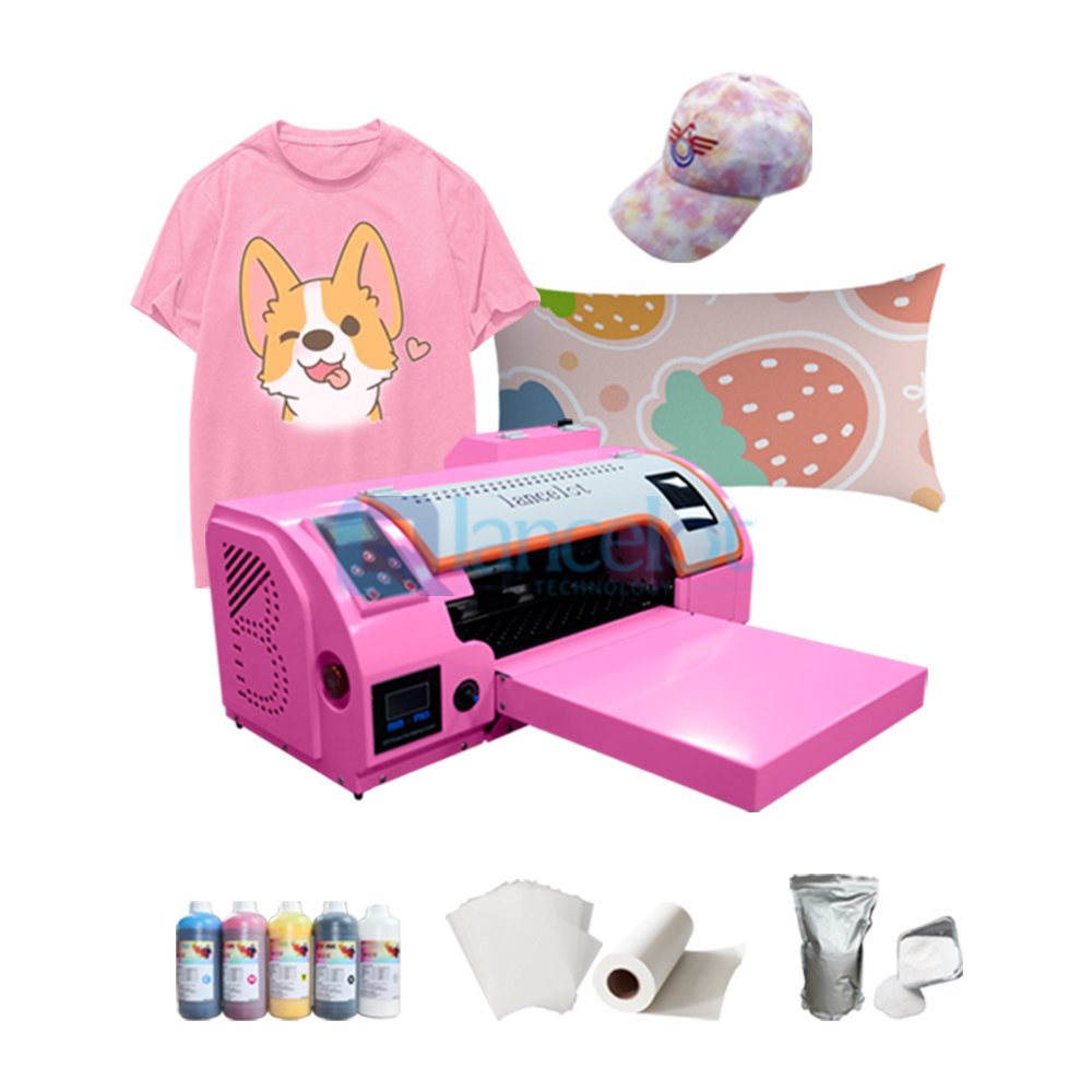 dtf heat transfer custom stickers for t shirts digital inkjet a3 100% new dtf printer F1080(xp600) with ink mixing / circulation