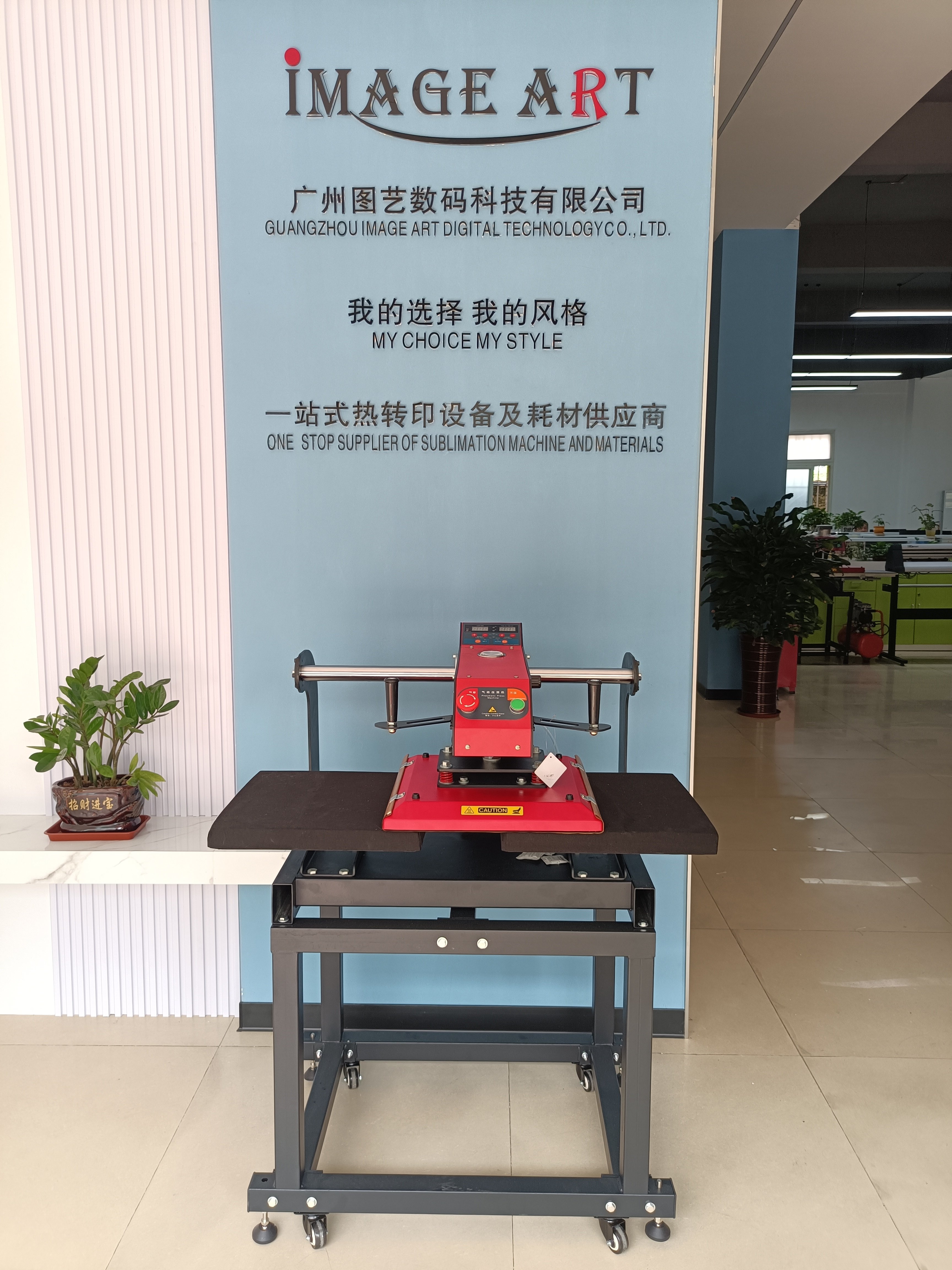 38x38cm Double station pneumatic heat press machine for t shirt Work with DTF printer the best Printing machine for clothes