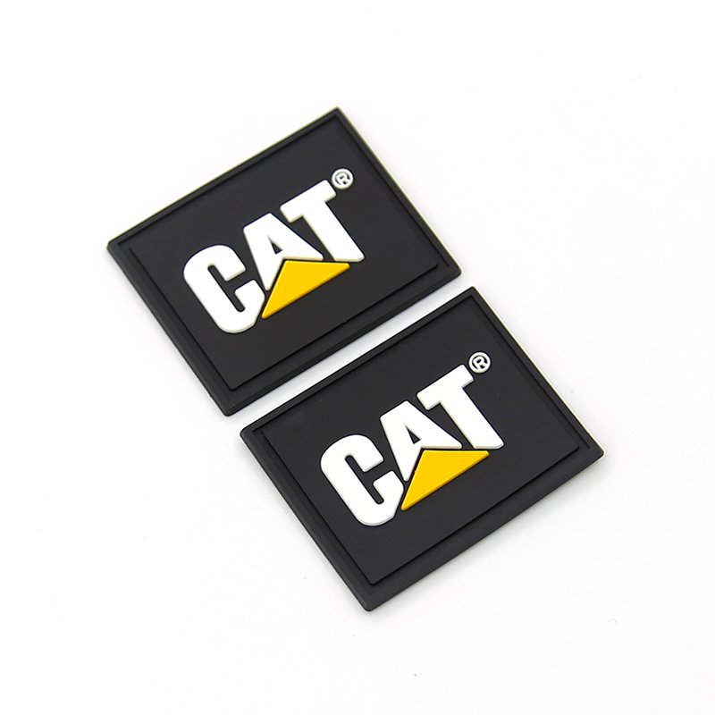 Hook Loop Backing Custom Embroidery Logo 3d Flat Hat Rubber Patches Sewing Thread Pvc Soft Rubber Patch For Clothing Shoes Label