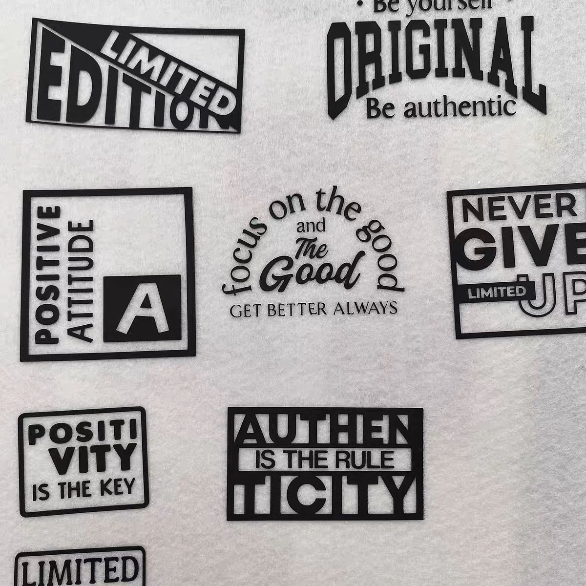 Hot sale High Quality 3D Thick Plate Design Vinyl Transfer Sticker Customizable Washable sublimation transfers ready to press