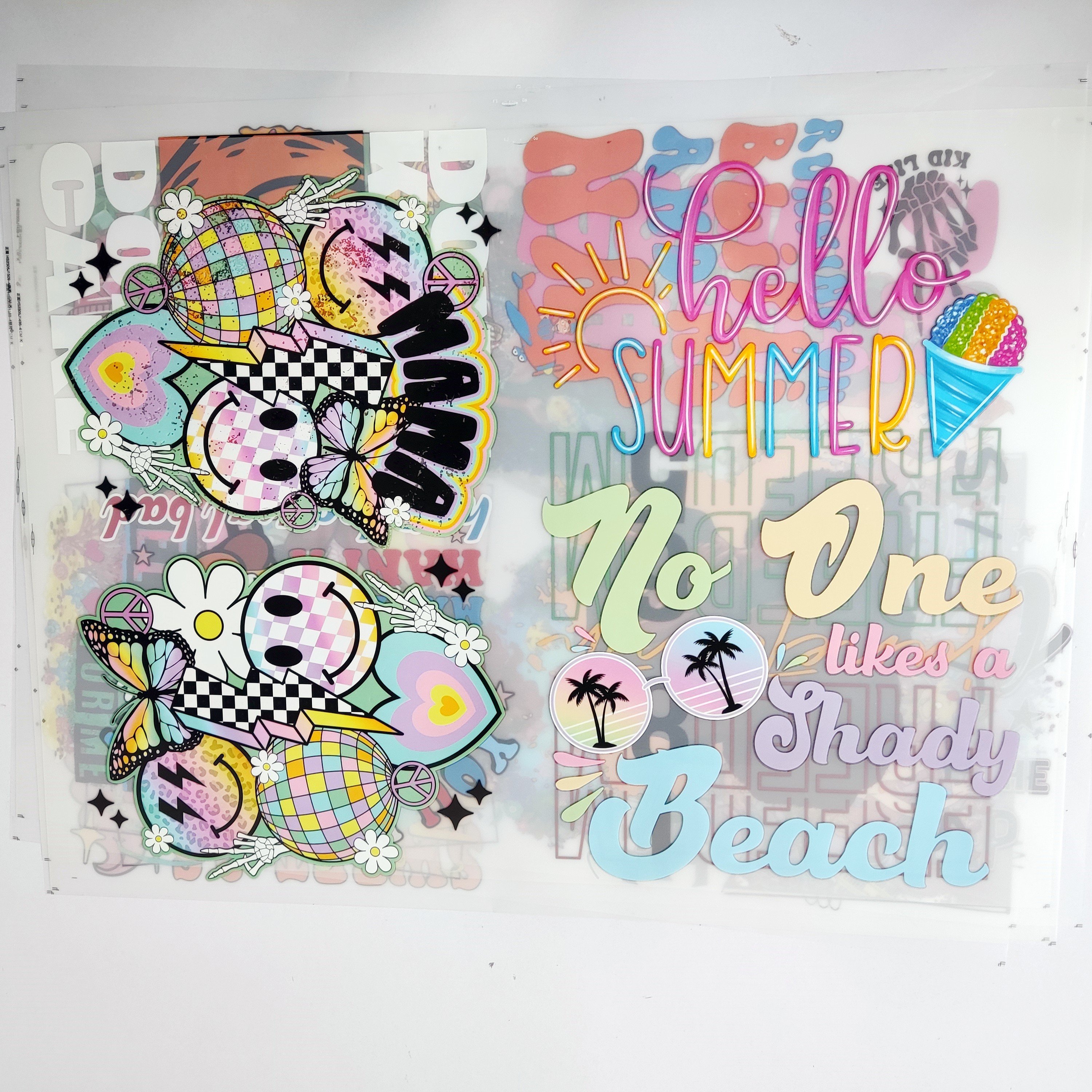 2023Custom design dtf iron on t-shirt dft transfers heat press printing transfer t shirt vinyl sticker dtf transfers for tshirts