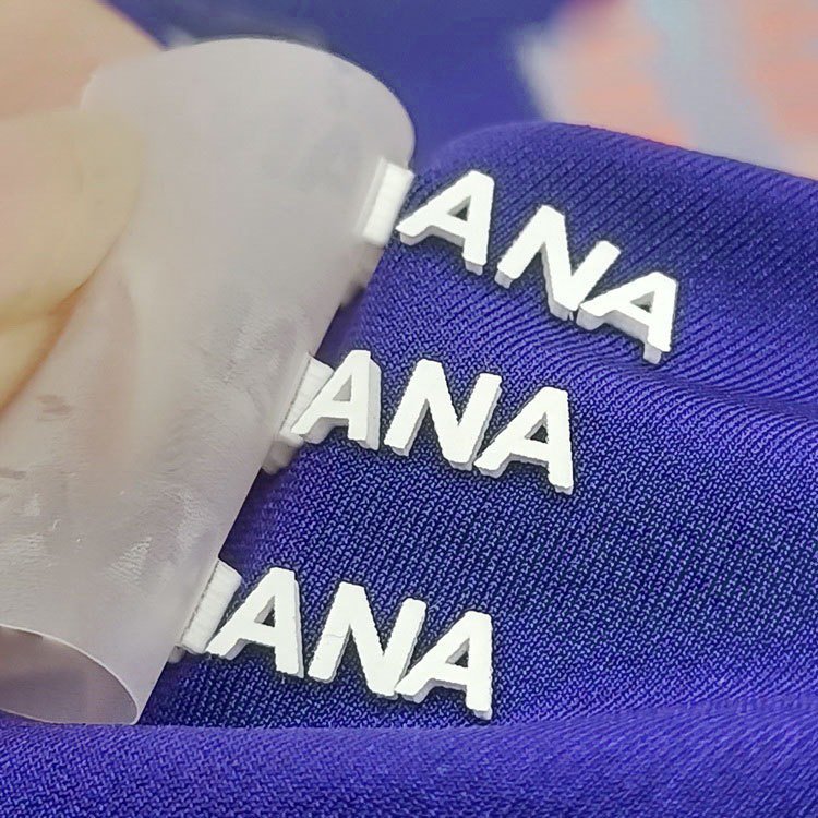 High Quality Custom Your Logo Heat Press 3d Rubber Silicone Custom Labels Clothing Brand Transfer Print Heat Transfer Label