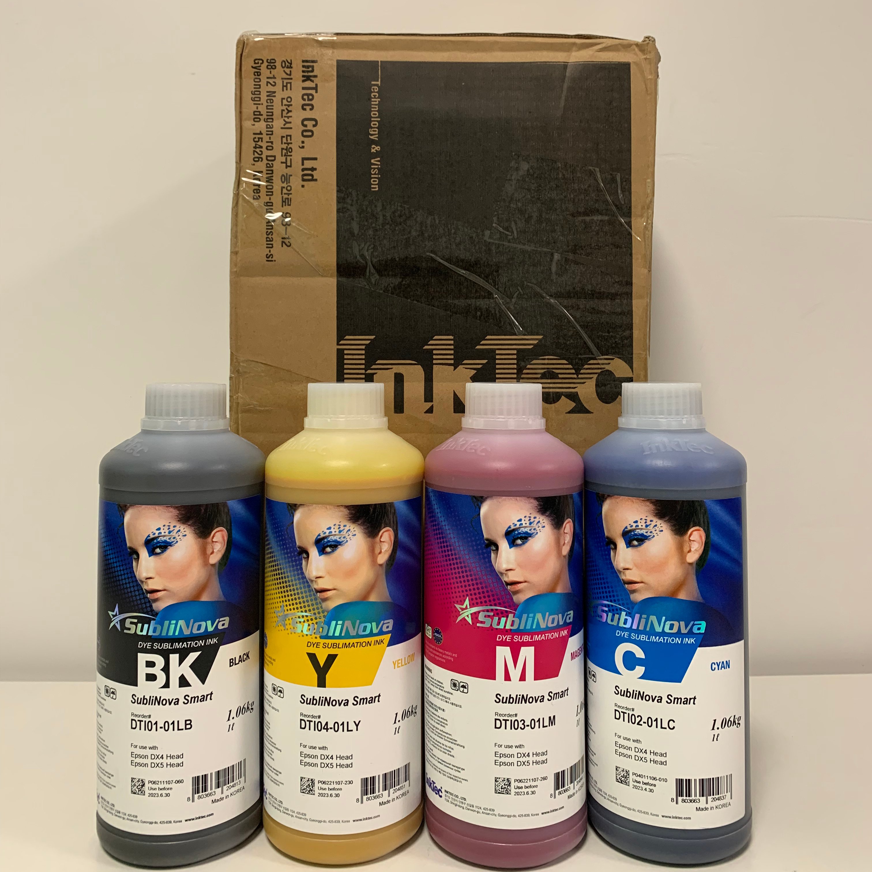 High transfer rate digital printing Ink 1000ml Inktec smart DTI korea sublimation ink for inkjet printer