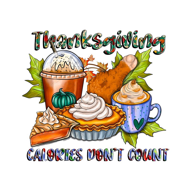 Custom Thanksgiving Day DTF Film Heat Press T-shirt Printing Design for Wholesale