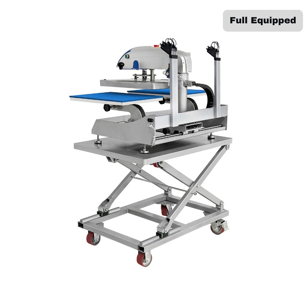 40x50 Pneumatic Double Head Automatic Sublimation Heat Transfer Printer Machine For T-shirt