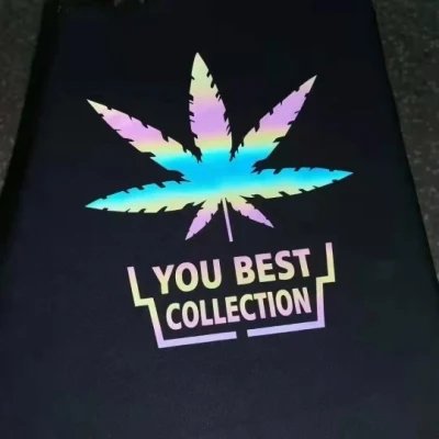 Custom Reflective Printing Logo Heat Transfer Printing Heat Seal Vinyl Sticker Label for Garment