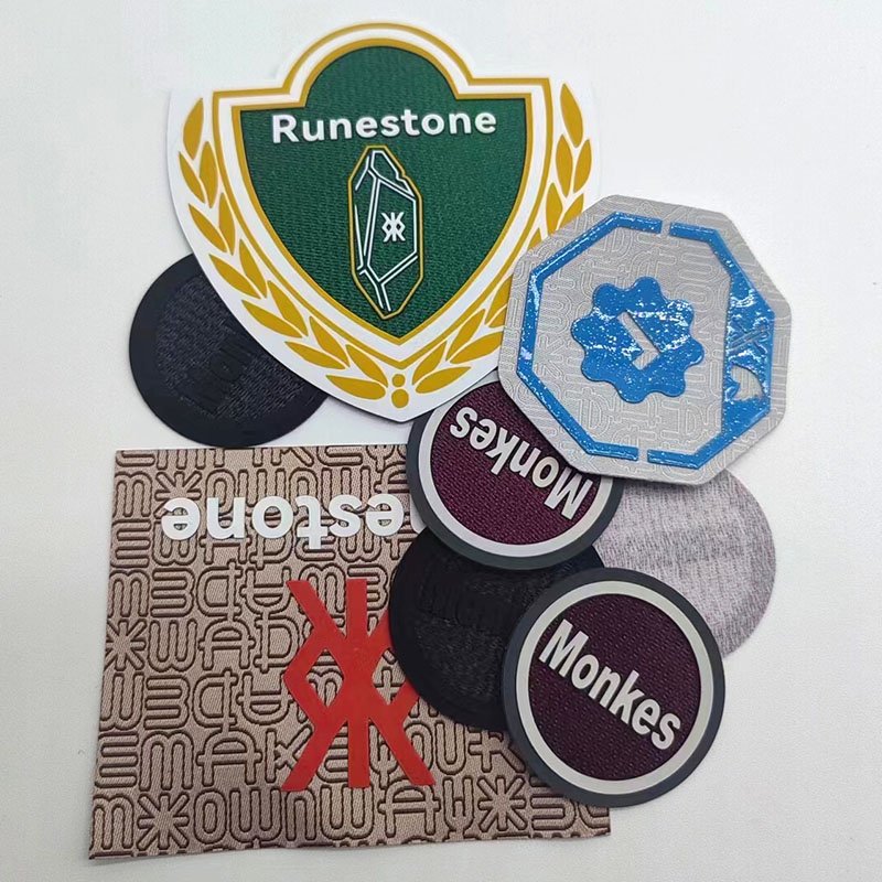 Silicone Heat Transfer Printing Iron-On Patch Print 3D Rubber Logo Printing Brand Label for Clothing