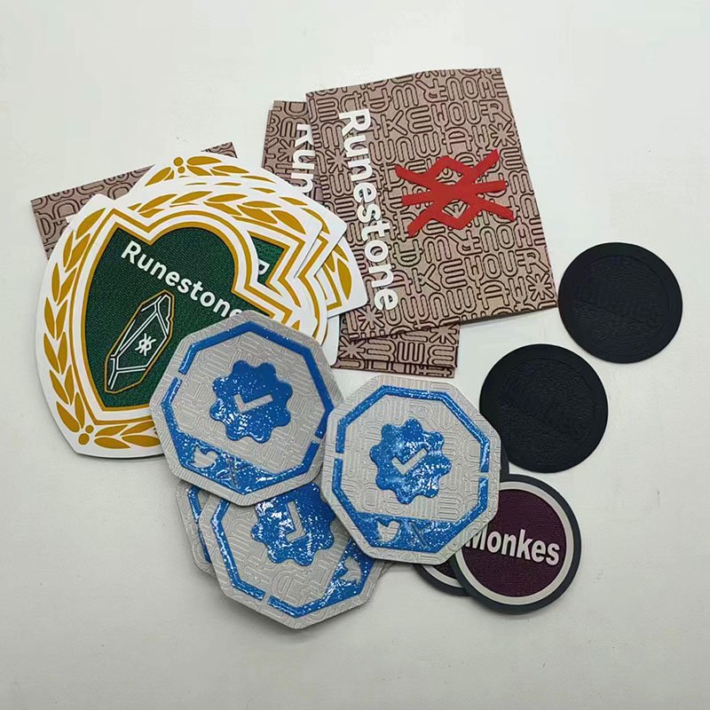 Silicone Heat Transfer Printing Iron-On Patch Print 3D Rubber Logo Printing Brand Label for Clothing
