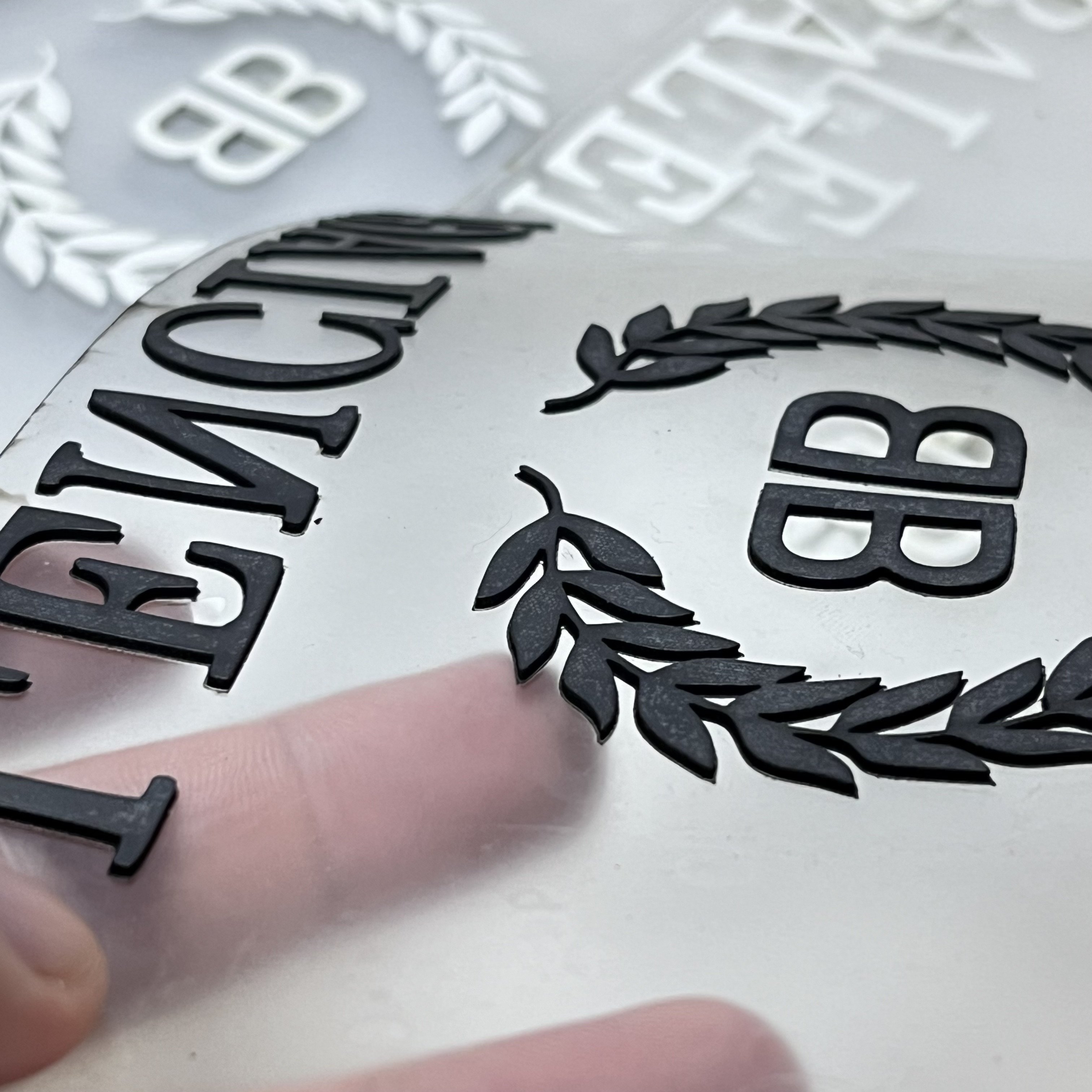 ODM OEM Custom 3d thick sheet silicone 3D silicone logo Heat Transfer Printing silicone Sticker heat transfer for clothes