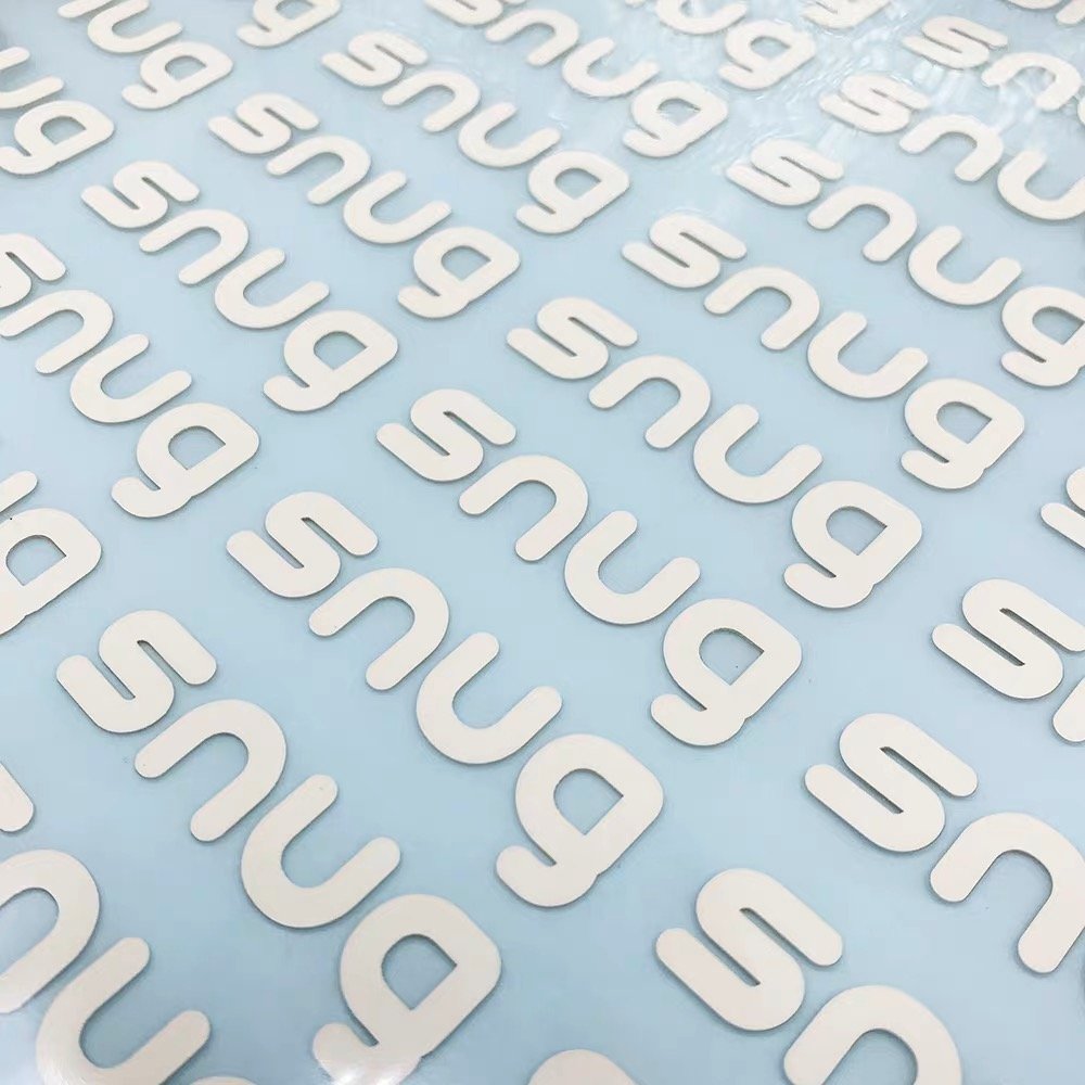 ODM OEM Custom 3d thick sheet silicone 3D silicone logo Heat Transfer Printing silicone Sticker heat transfer for clothes