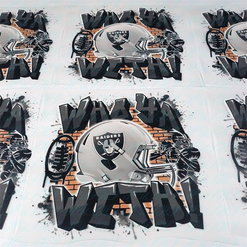 Custom Dtf Transfers Heat Transfer Designs Ready to Press Logo Film Iron On NFL team stickers Heat Transfer Prints On Garments