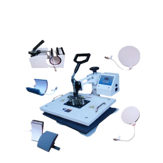 110V 8 1 Electric Heat Press Machine Automatic Grade Multi-Function Thermal Equipment T-Shirt Mug Plate Paper Transfer Printing