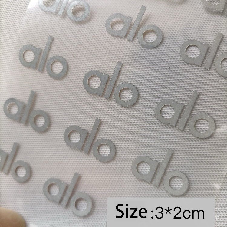 Reflective heat transfer sticker Heat transfer silver outdoor active wear yoga wear reflective label printed on clothing