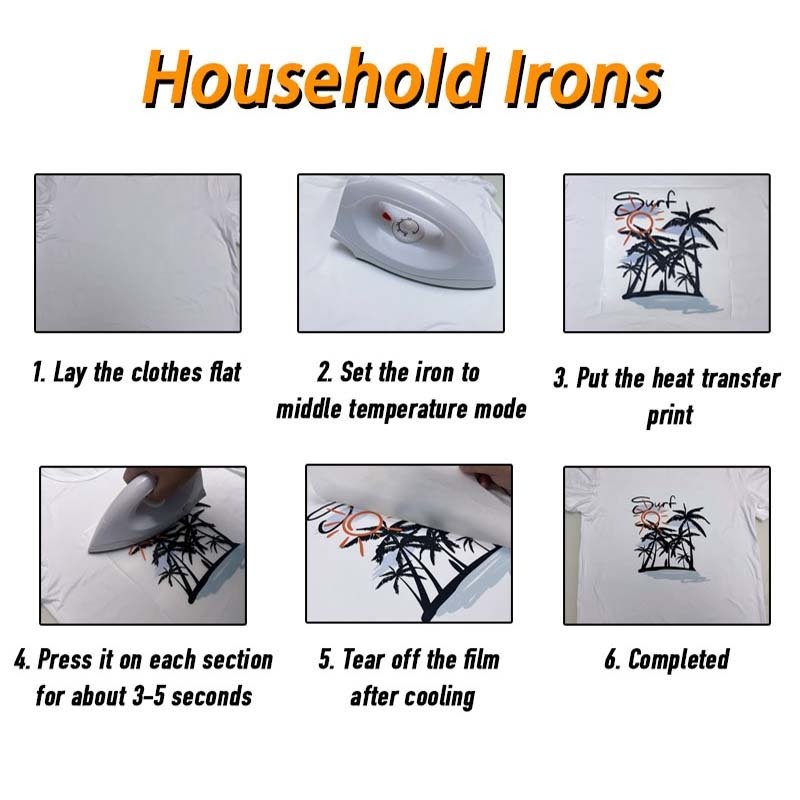screen print transfers wholesale Halloween design clothing label dtf printed wash care clothing label for garment