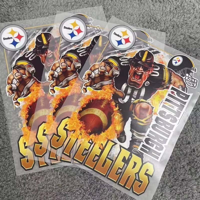 wholesale waterproof dtf transfers designs Iron On Sticker custom Transfer Printing Logo heat Transfer Designs For T-shirts
