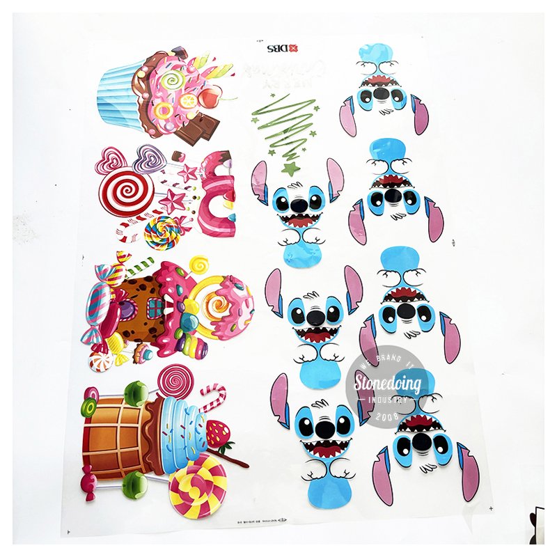 Low Moq DTF Transfer Labels Custom Printed Sticker Printed Sticker HTV Heat Transfer Paper