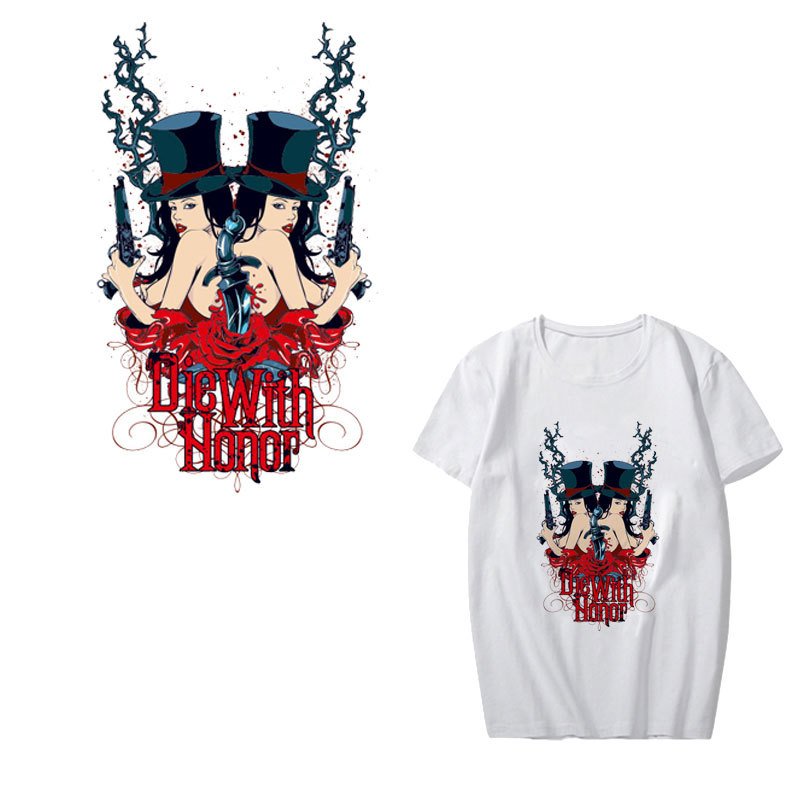 DTF Plastisol Customized Vinyl Iron On Printed Designs Press Sticker Screen Printing Heat Transfer for Clothing