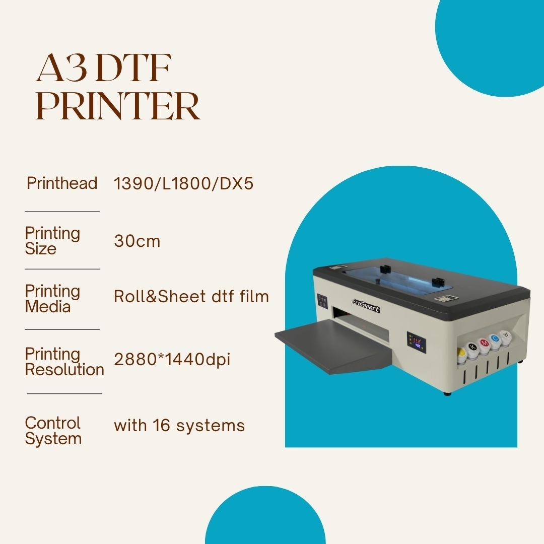 A3 Direct to Film printing press heat transfer machine for t-shirts for shoos