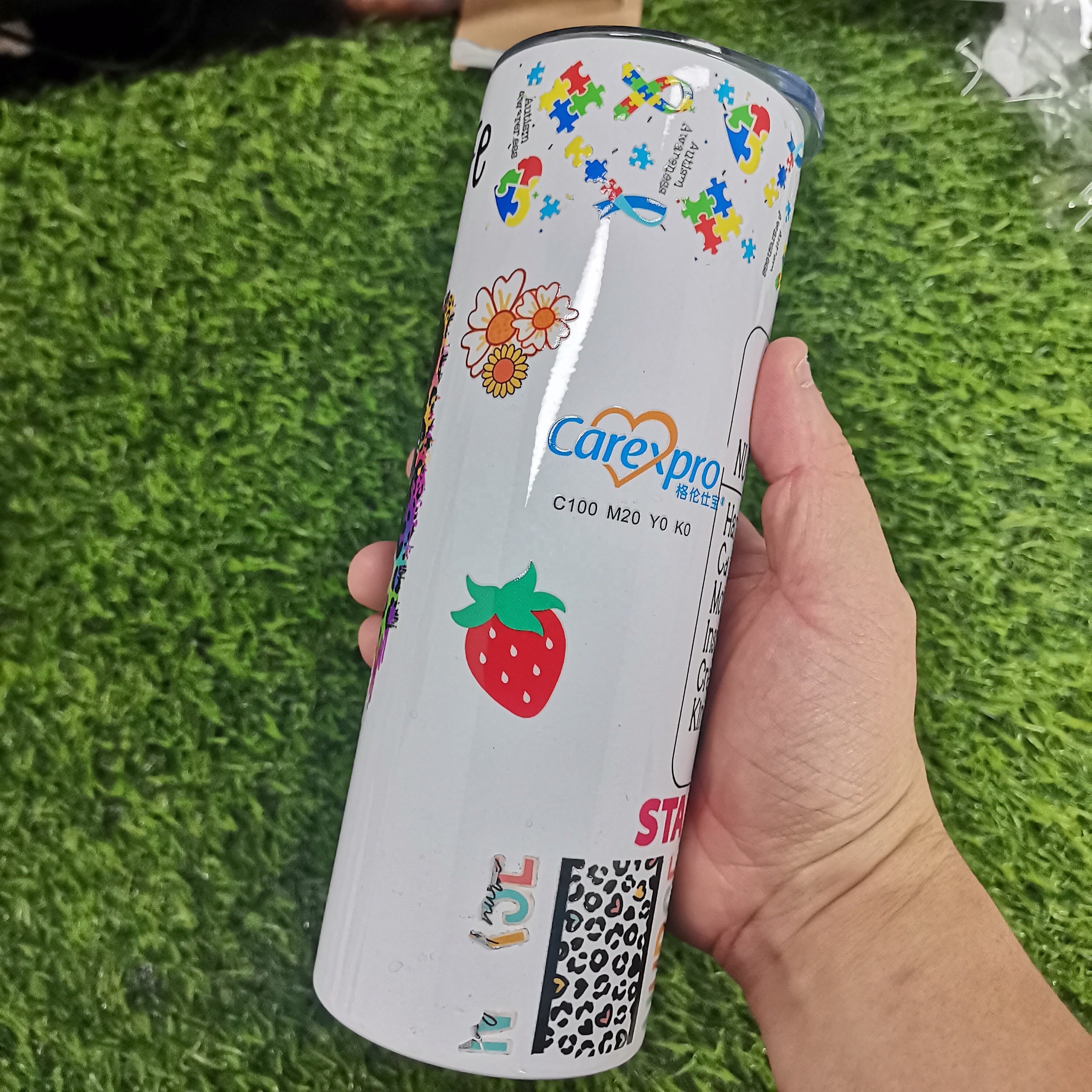 Skinny Tumbler UV Dtf Cup Wrap Transfers 16oz 20oz 3D No Break Uv resist Dtf Cold Transfer Cup Wrap Transfers Printing Stickers