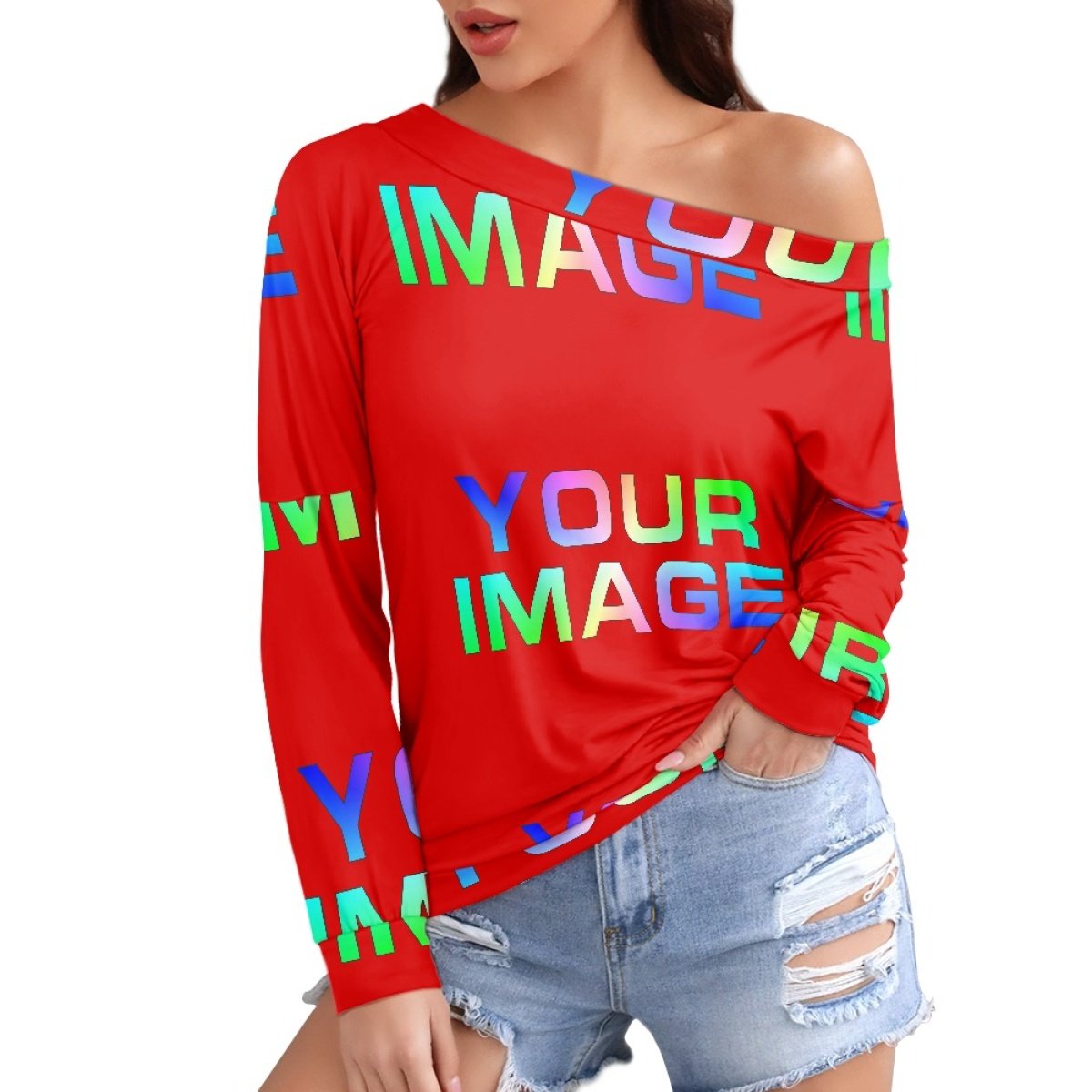 Womens Summer Tops 2023 Casual Dressy Pleated Loose Long Sleeve T-shirts Women Print on Demand And Tops Lady Sexy Pride Clothing