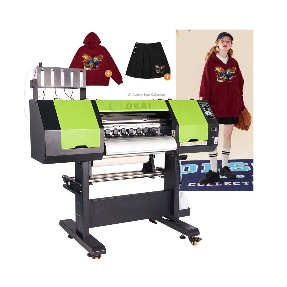 okai 24inch 60cm dtf printer width dual heal xp600 i3200 4720 dtg printer Pet Film Transfer Dtf printer machine