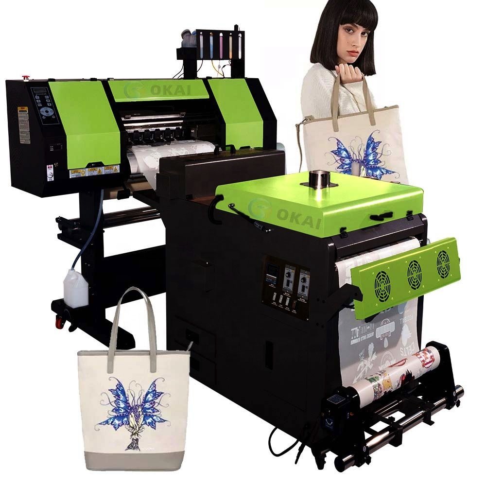 okai 24inch 60cm dtf printer width dual heal xp600 i3200 4720 dtg printer Pet Film Transfer Dtf printer machine