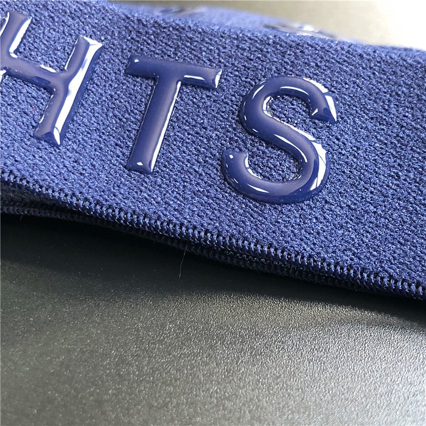 High Quality Custom Logo Iron Press 3D Rubber Silicone Labels Clothing Brand Heat Transfer Printing