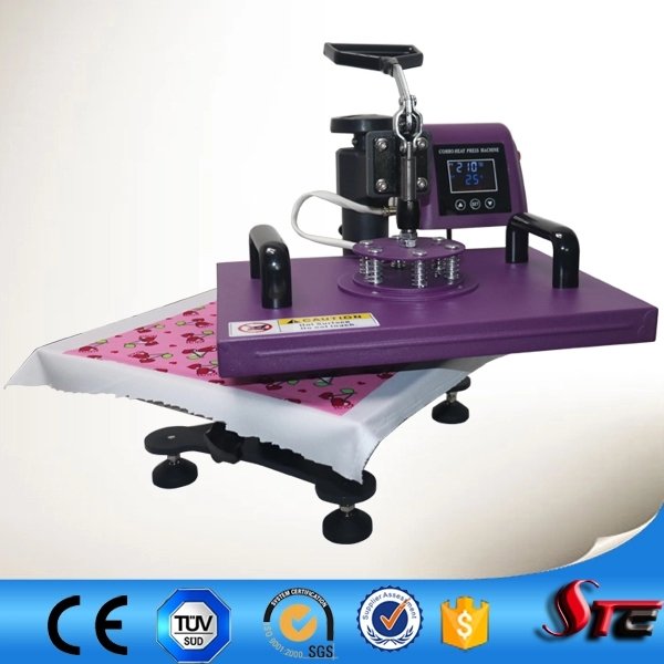 Hot selling Swing Away T shirt Heat Transfer printing Machine on clothes