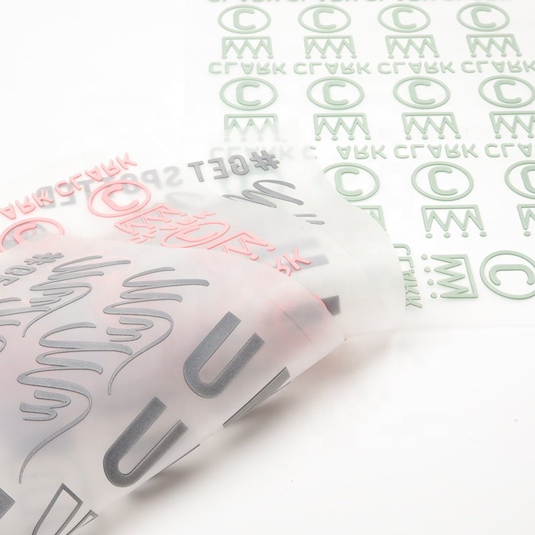 Custom 3D Number Colorful Brand Name Logo Silicone Heat Transfer Sticker Labels for Sports Clothing