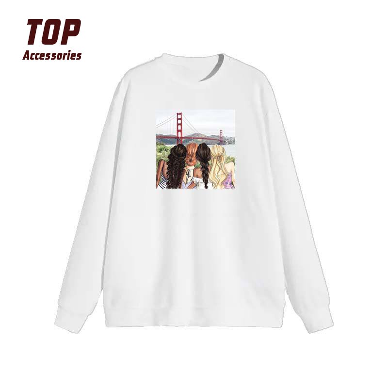 Custom Design Girl Heat Transfer Clothing Labels Washable 3d Printed Shoes Stickers Printed on Clothes Silicon Printed Shirt