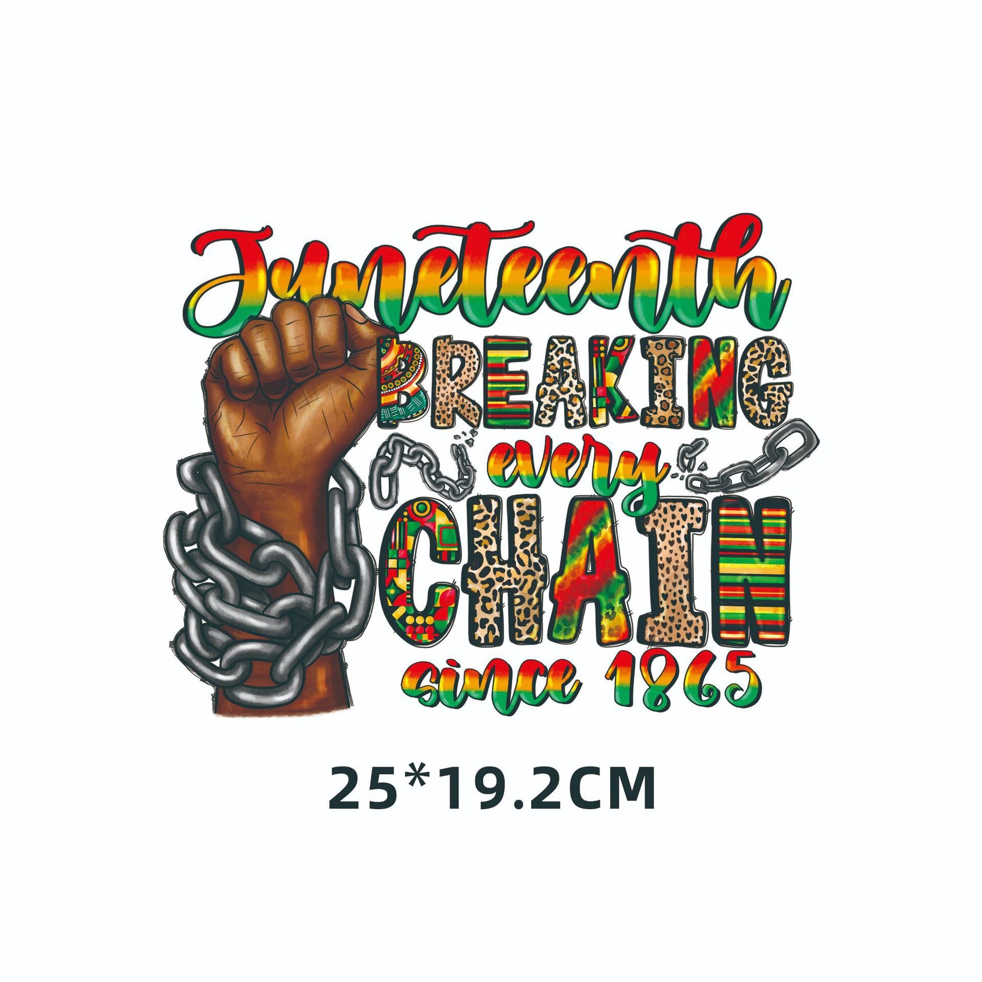 custom juneteenth dtf transfer print stickers plastisol heat transfers for tshirts