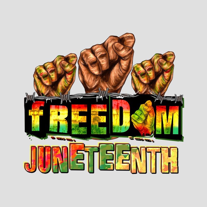 custom juneteenth dtf transfer print stickers plastisol heat transfers for tshirts