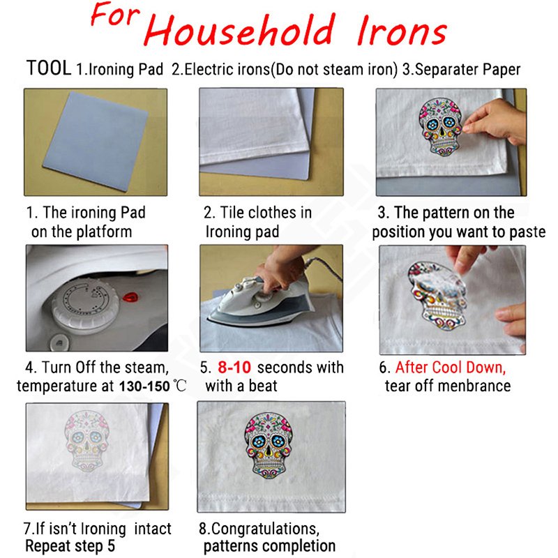 Factory Supplier Custom Logo Clothes Printing Fabric Cool Dog Heat Press Transfer Film Sticker Labels For T-shirt