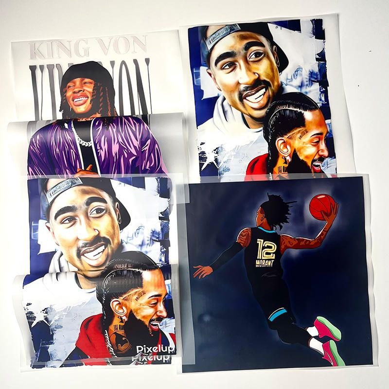 New product Custom Designer Transfer Printing Wholesale Press Heat Transfers Prints Stickers DTF Thermal Transfer Sticker