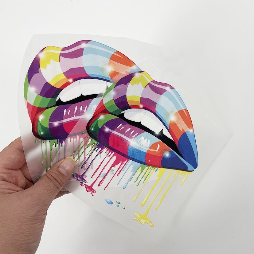 Wholesale custom designs iron on printable plastisol vinyl film designs press sticker logo heat transfer printing for t shirts