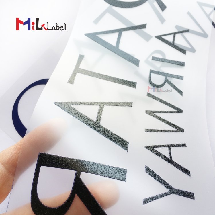 Wholesale custom transfer printing labels heat transfer logo printed Washing care label clothing tags clothing label for garment