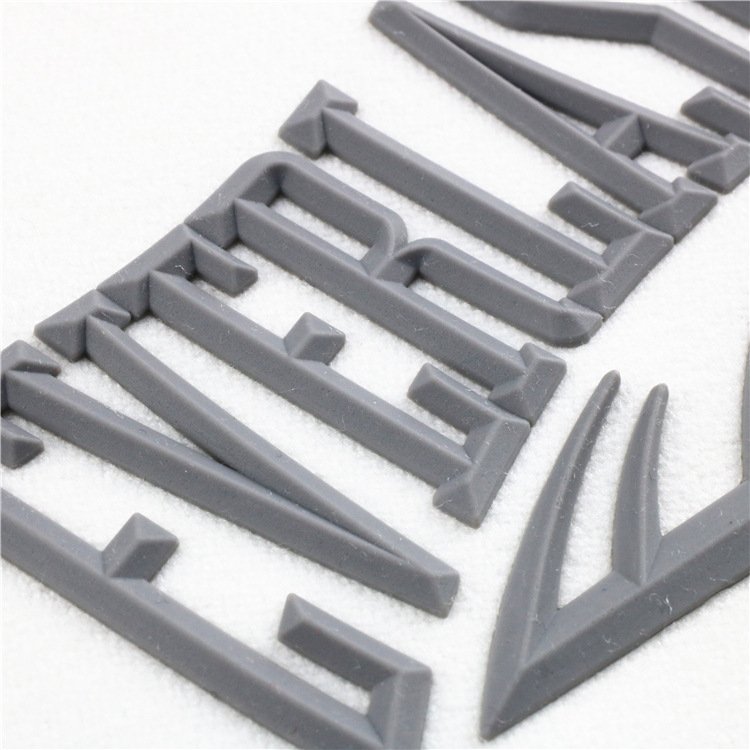 Custom Print 3D Logo Silicone Heat Transfer Printing Label for Garment Clothes DIY Thermal Transfer Hot Vinyl Iron Sticker