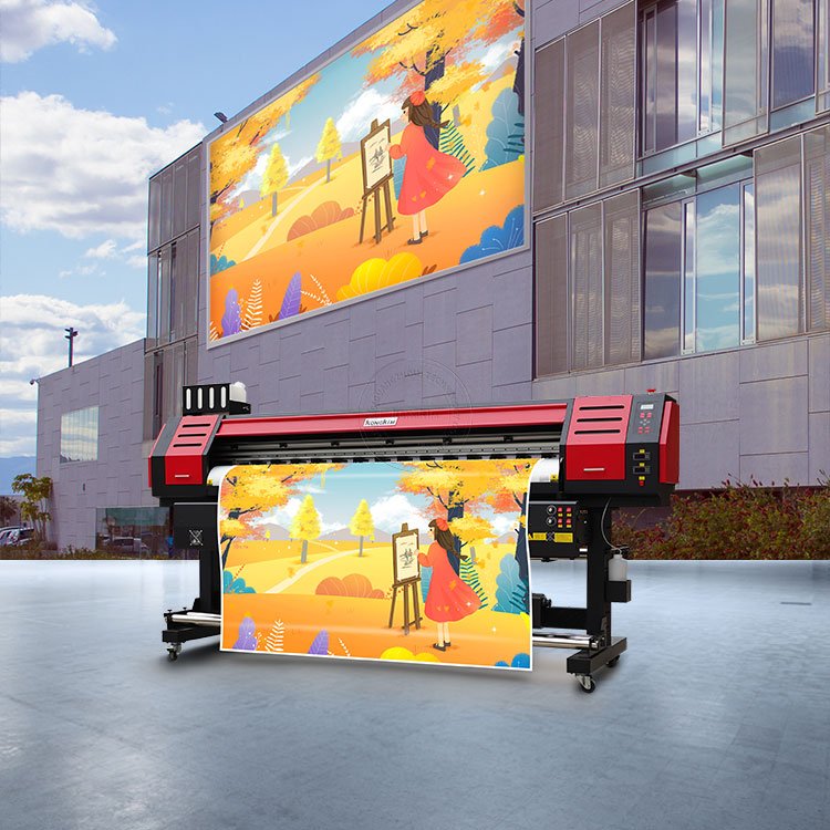 Large format eco solvent one way vision film vinyl sticker flex banner printer printing machine 1.6m 1.8m cutting plotter