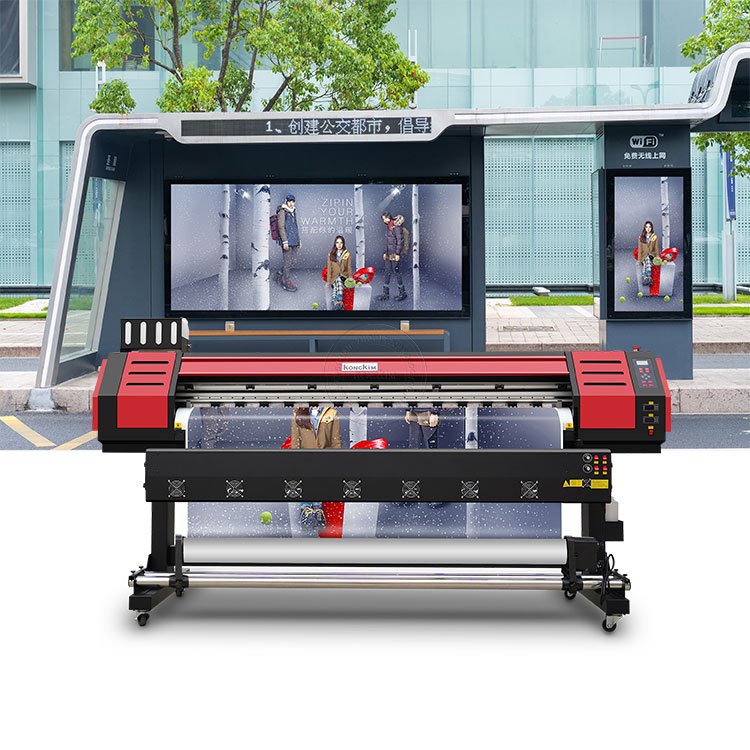 Large format eco solvent one way vision film vinyl sticker flex banner printer printing machine 1.6m 1.8m cutting plotter