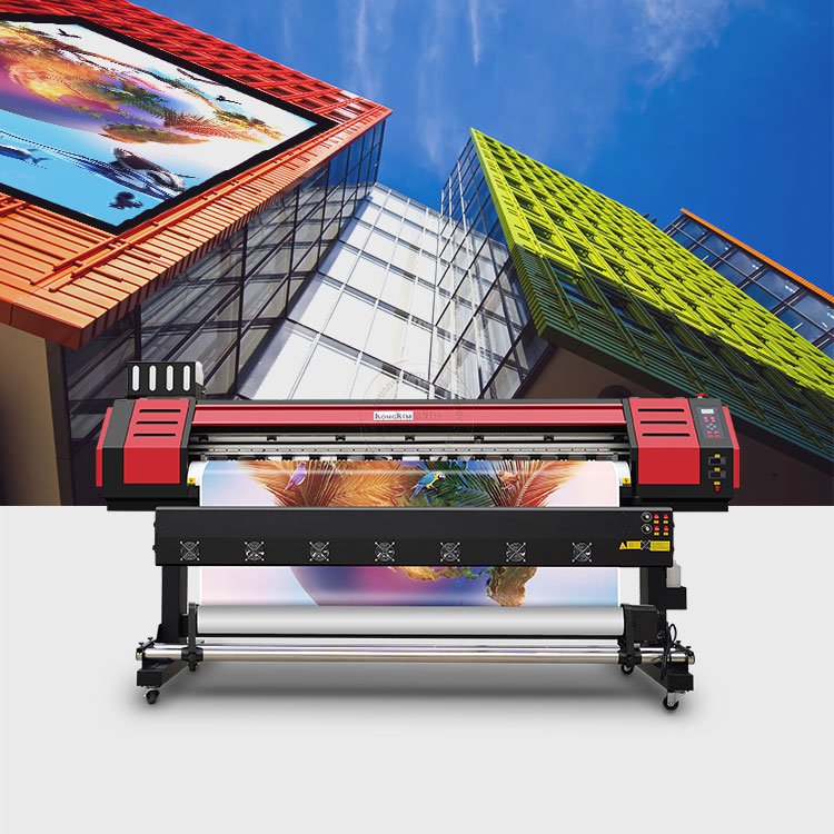 Large format eco solvent one way vision film vinyl sticker flex banner printer printing machine 1.6m 1.8m cutting plotter