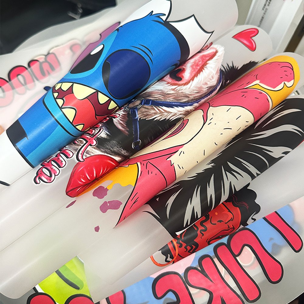 Fashion Personalized Printing Direct Price Custom Name Label Sticker Heat Transfer Designs Paper Hot Iron For T-shirt