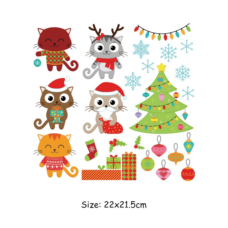 Clothing Printing Iron-on Thermal Sticker Heat Transfer Patches New Style Custom Fashion Christmas Garment Customized Size H-001