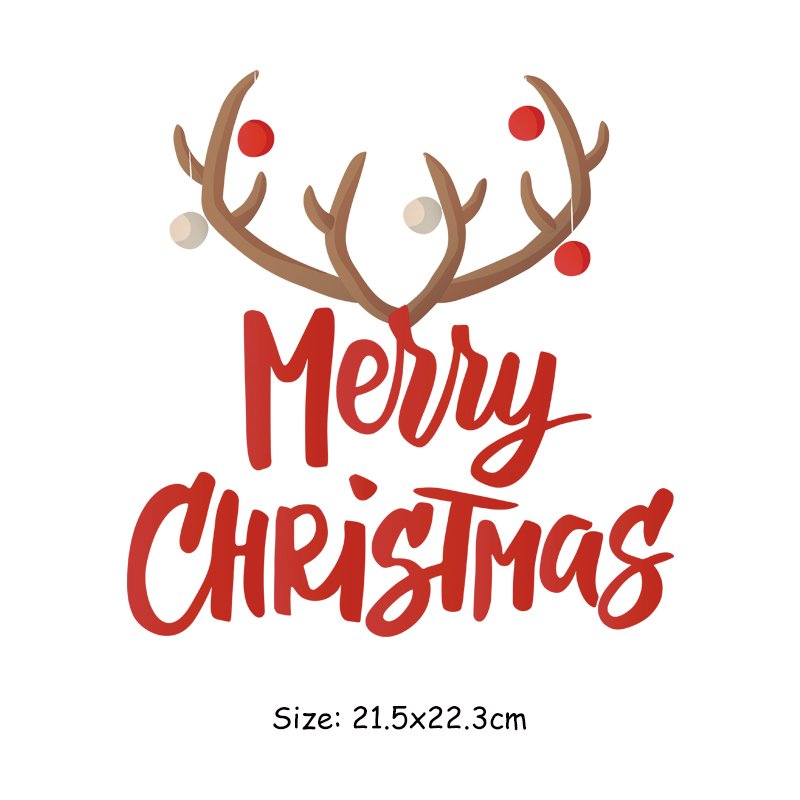 Clothing Printing Iron-on Thermal Sticker Heat Transfer Patches New Style Custom Fashion Christmas Garment Customized Size H-001