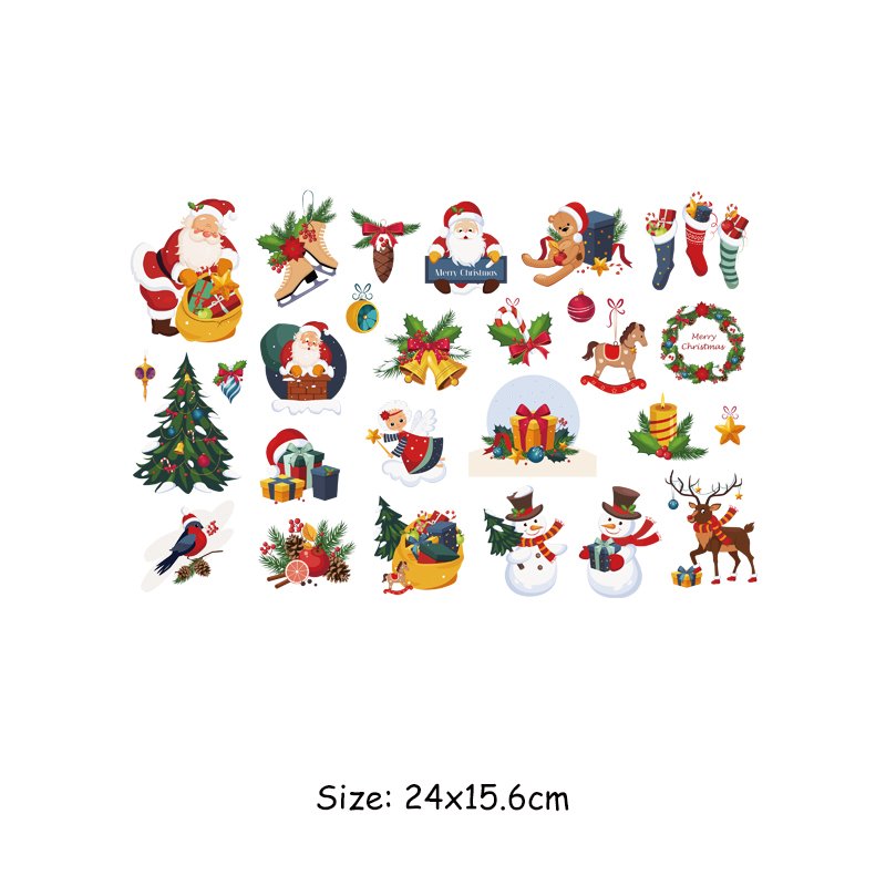 Clothing Printing Iron-on Thermal Sticker Heat Transfer Patches New Style Custom Fashion Christmas Garment Customized Size H-001